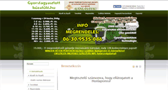 Desktop Screenshot of gyorsfagyasztottbuzafule.hu